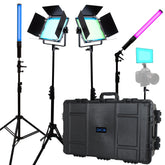 Dracast X Series LED Lighting Kit 14 (x2 DRX500RGB, x1 DRX240RGB, x2 DRXLT400)